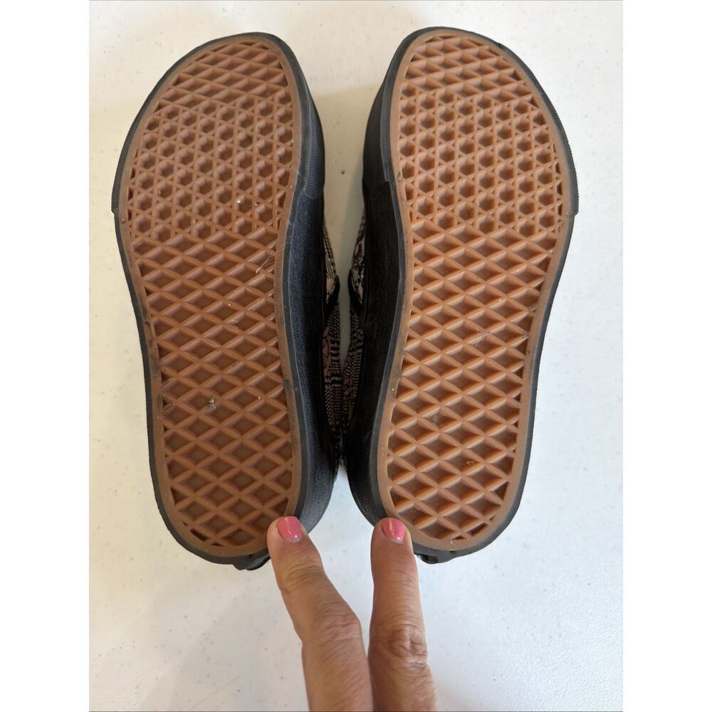 Vans platform Classic Slip On Stackform Tapestry Floral Shoes Women’s 7.5 plaid - Picture 4 of 8